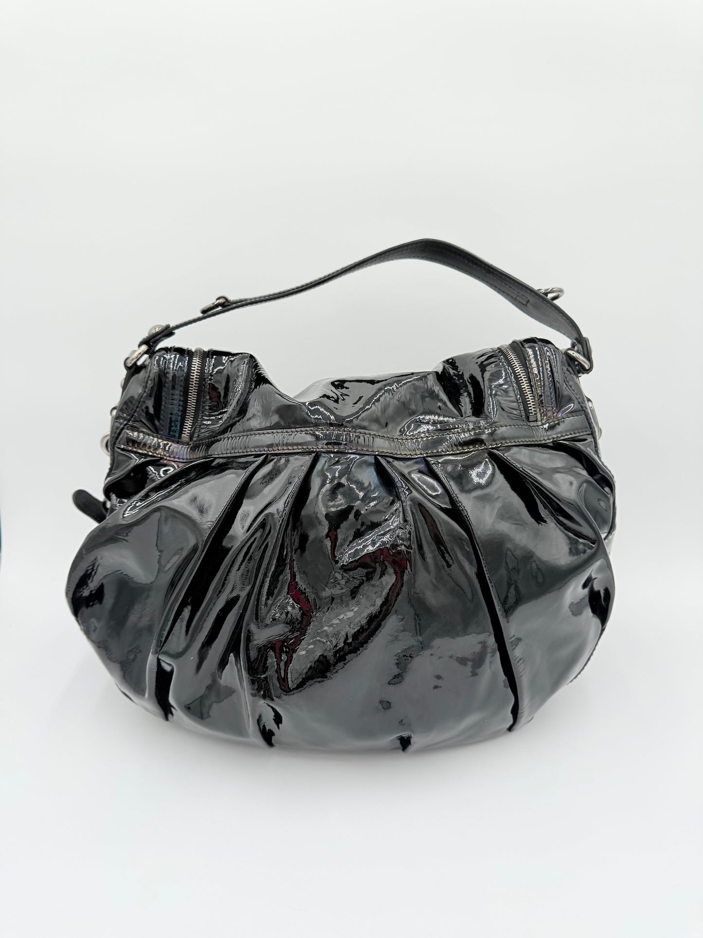 Handbag Luxury Designer By Gucci In Black, Size:Large