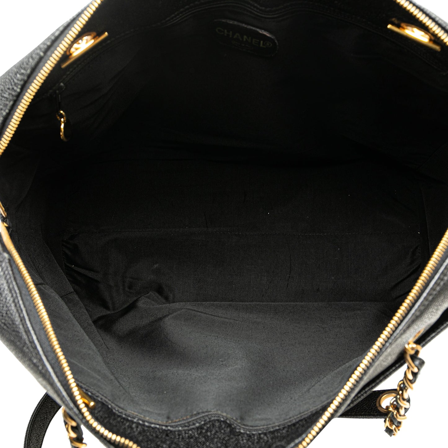 Black Chanel Caviar CC Shoulder Bag