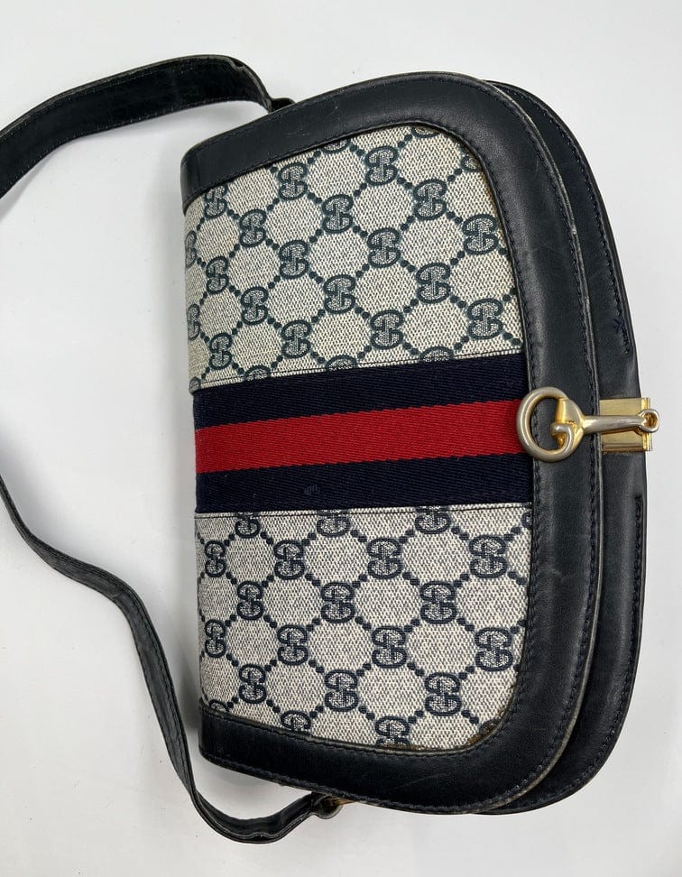 Vintage Gucci Canvas Crossbody Bag