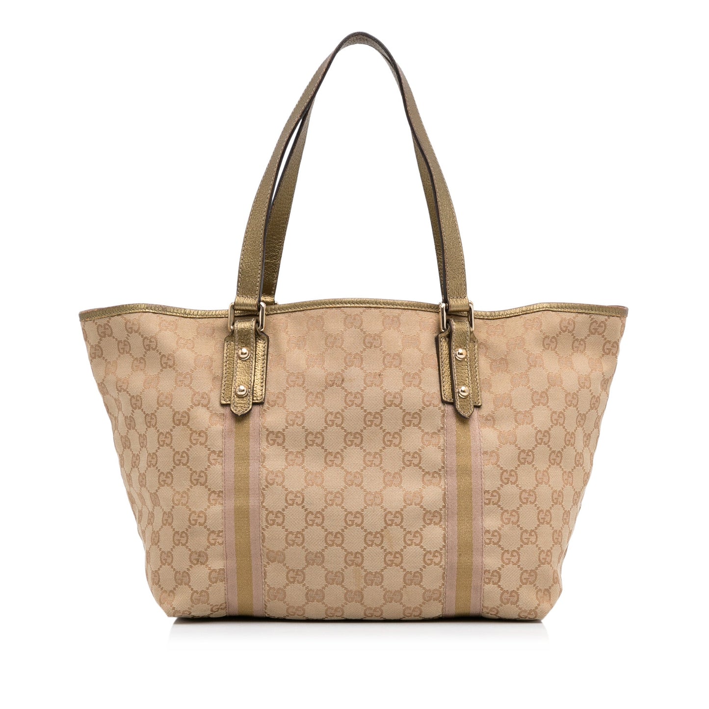 Tan Gucci GG Canvas Jolicoeur Tote