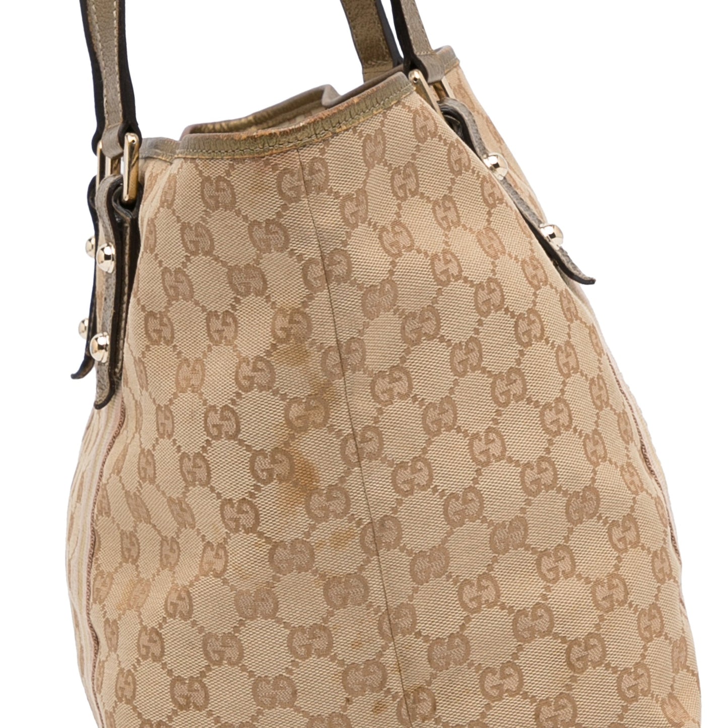 Tan Gucci GG Canvas Jolicoeur Tote