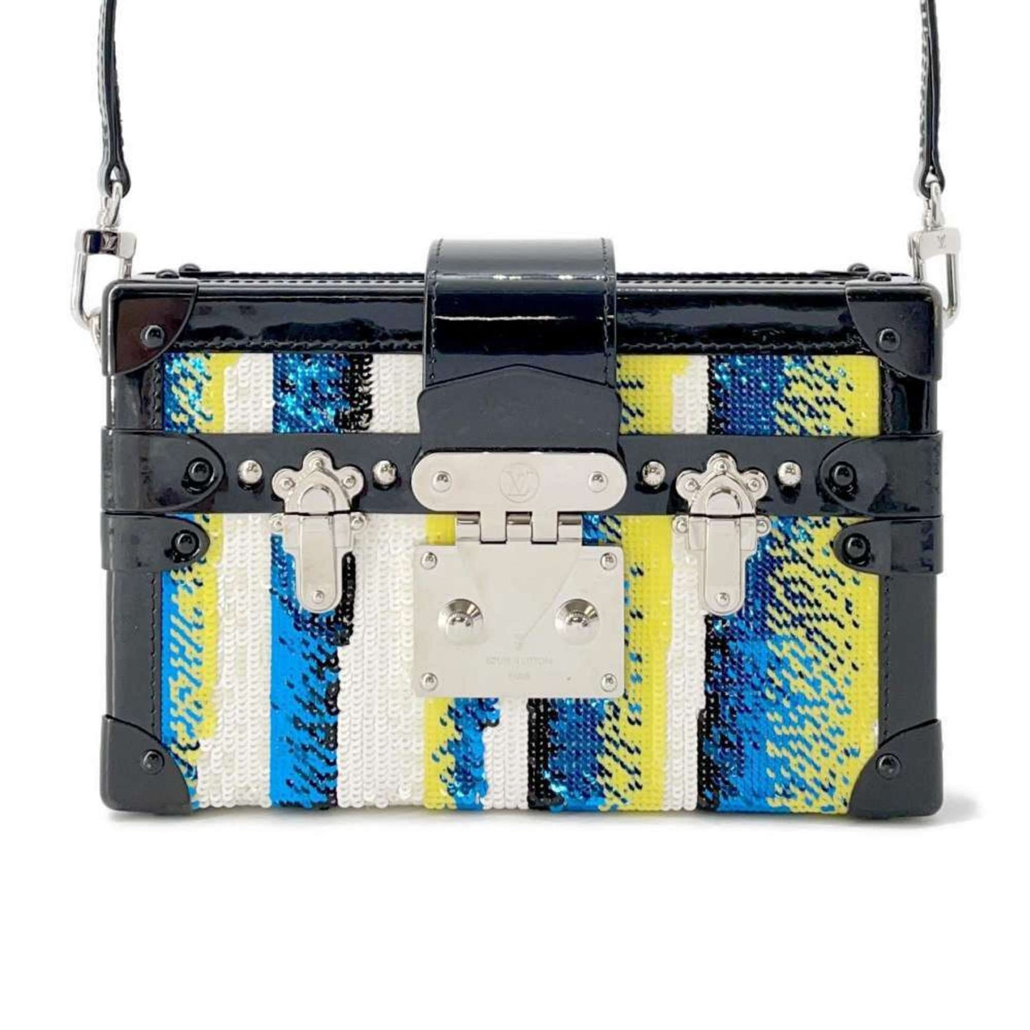 Louis Vuitton   Noir  Spangles Patent Leather Shoulder Bag