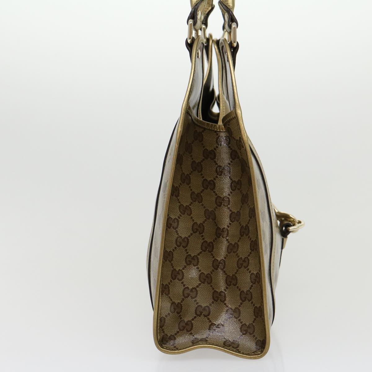 GUCCI GG Canvas Shoulder Bag Coated Canvas Beige Gold  30355