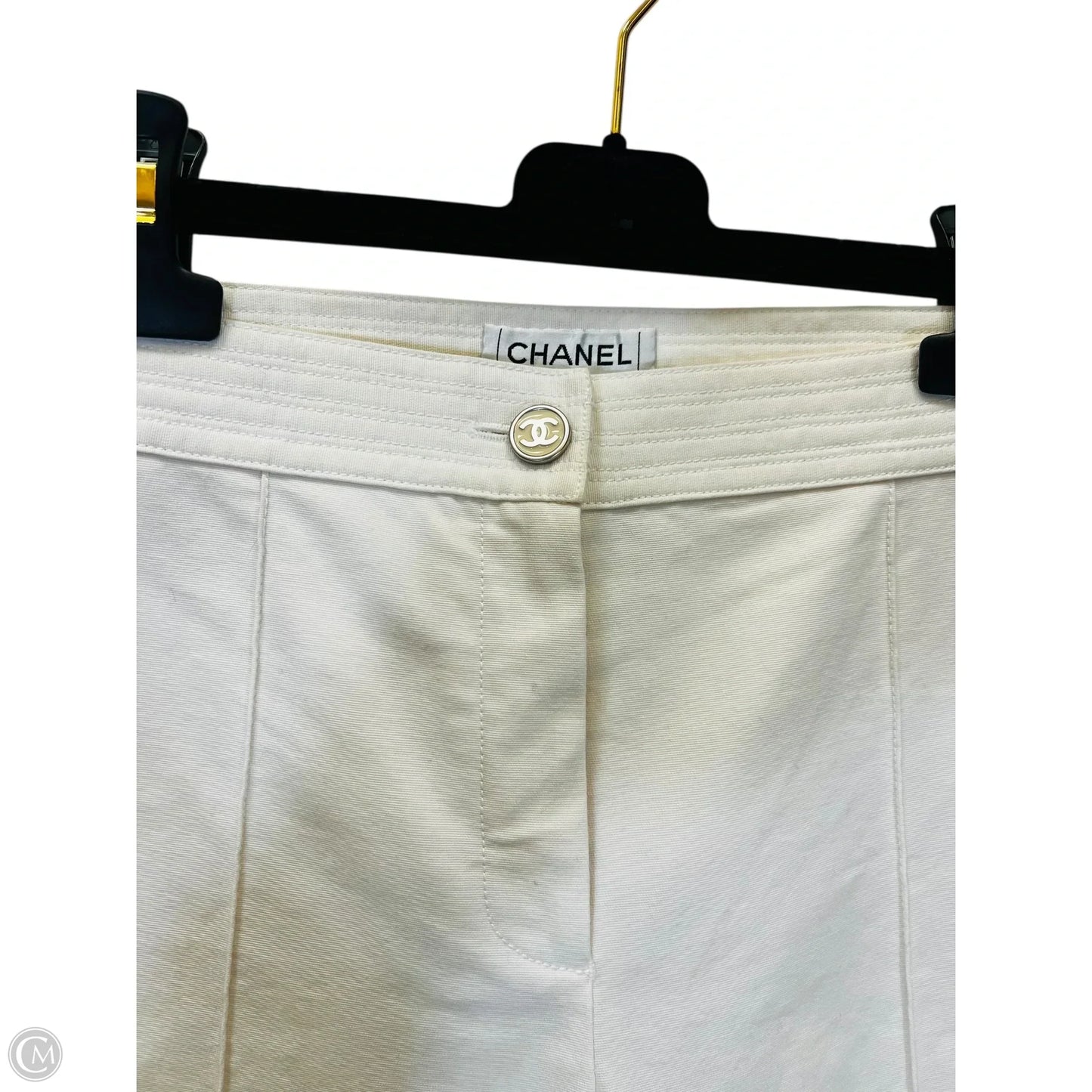 Pants Luxury Designer By Chanel In White, Size: 8