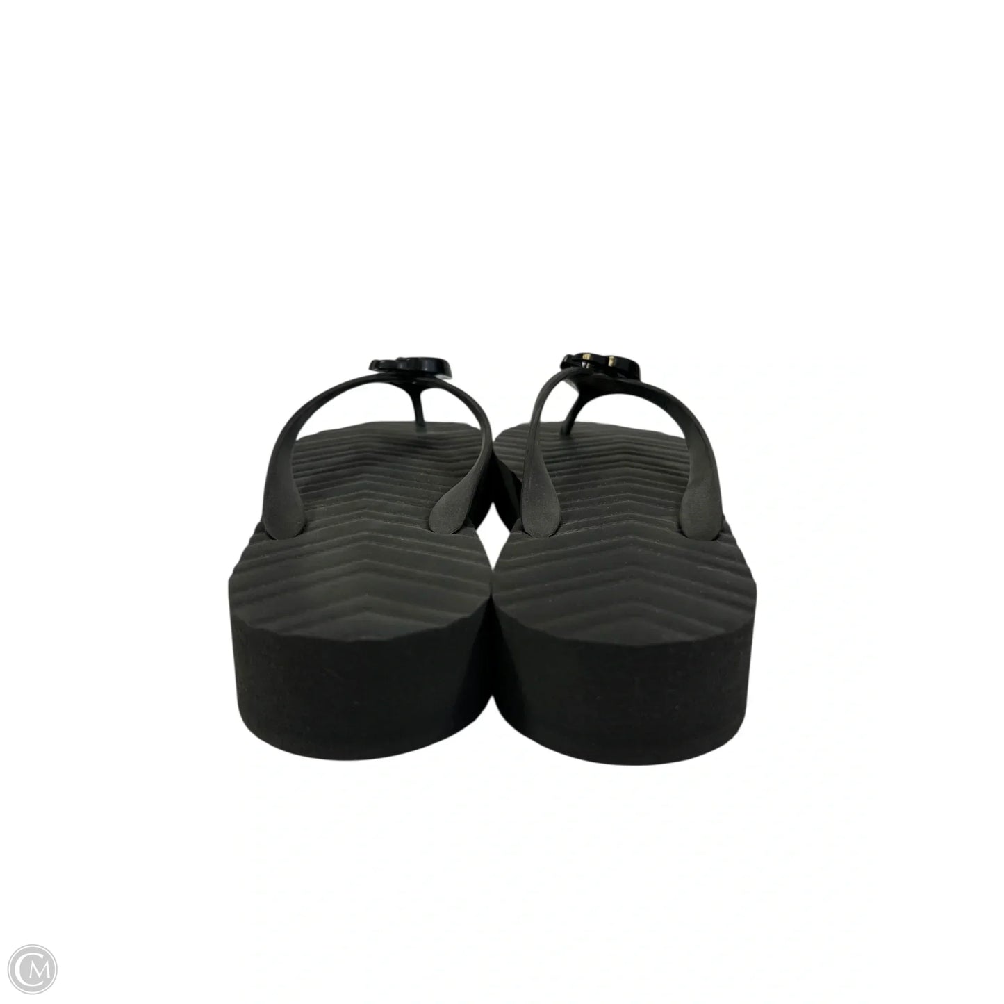 Sandals Flip Flops By Gucci In Black, Size: 11