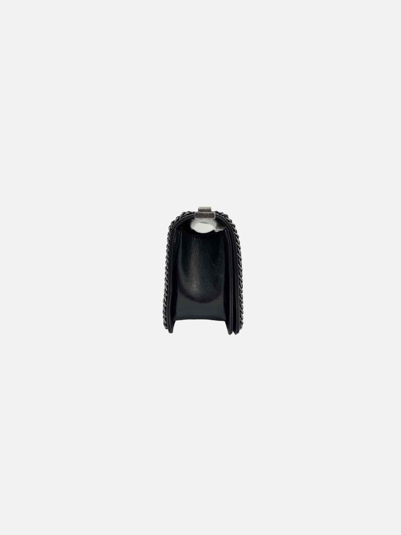 CHANEL Chain Boy Black Shoulder Bag
