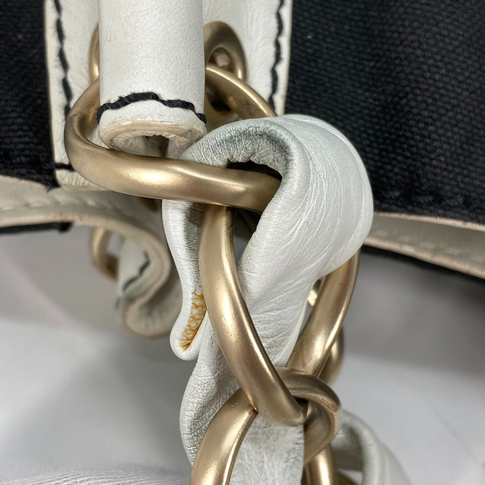 CHANEL Shoulder Bag Canvas / Leather black By color Big Coco Chain Women Used