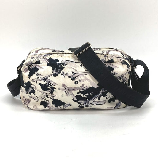 CHANEL Shoulder Bag canvas black Airline Women Used