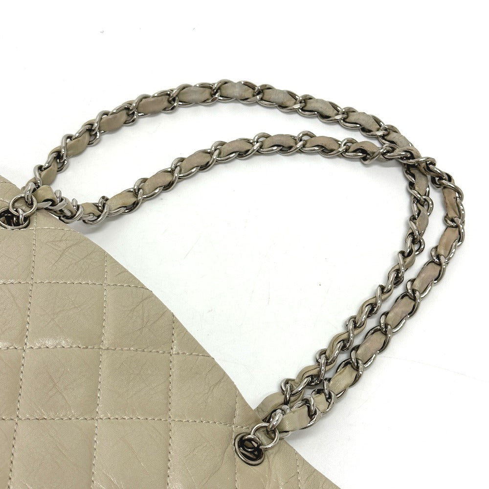 CHANEL Shoulder Bag A34317 leather white Cambon Line Cotton Club CC COCO Mark