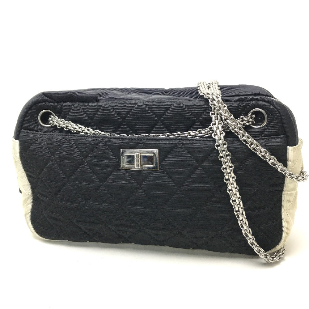 CHANEL Shoulder Bag canvas black quilting By color Women Used