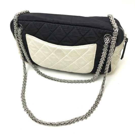CHANEL Shoulder Bag canvas black quilting By color Women Used