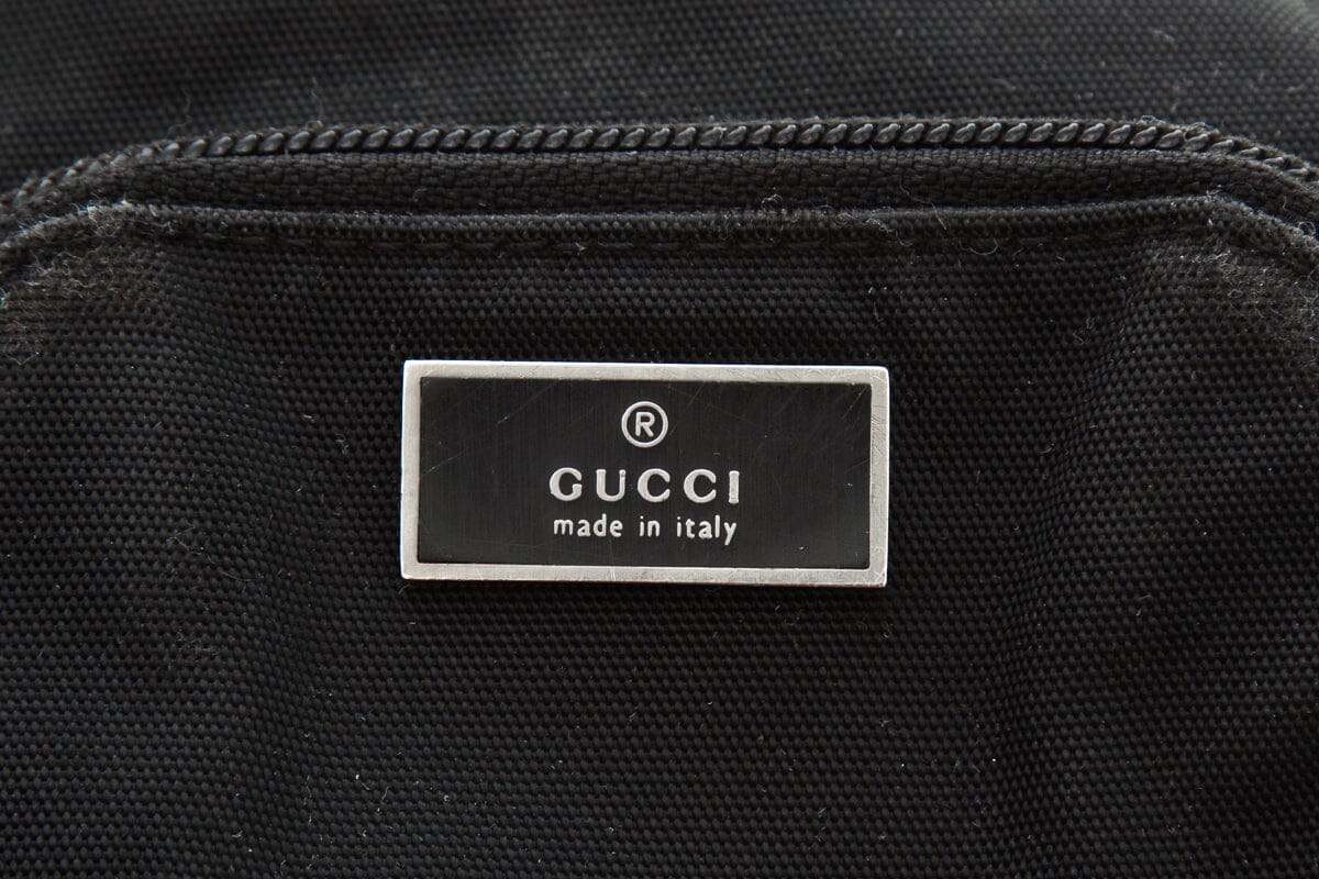 Gucci Vintage Black Triple Pouch Handbag