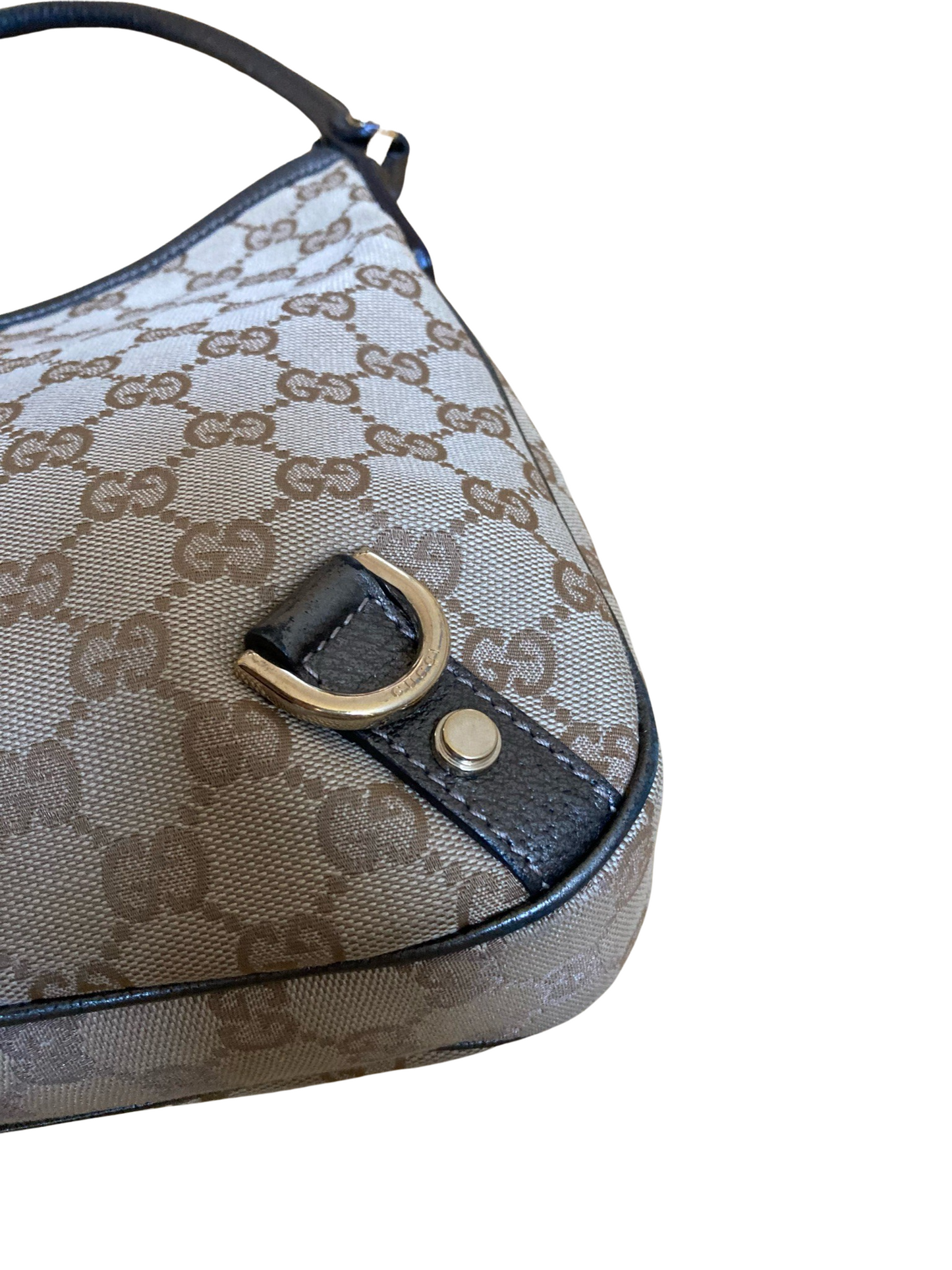 Gucci Abbey Jacquard & Leather Shoulder Bag