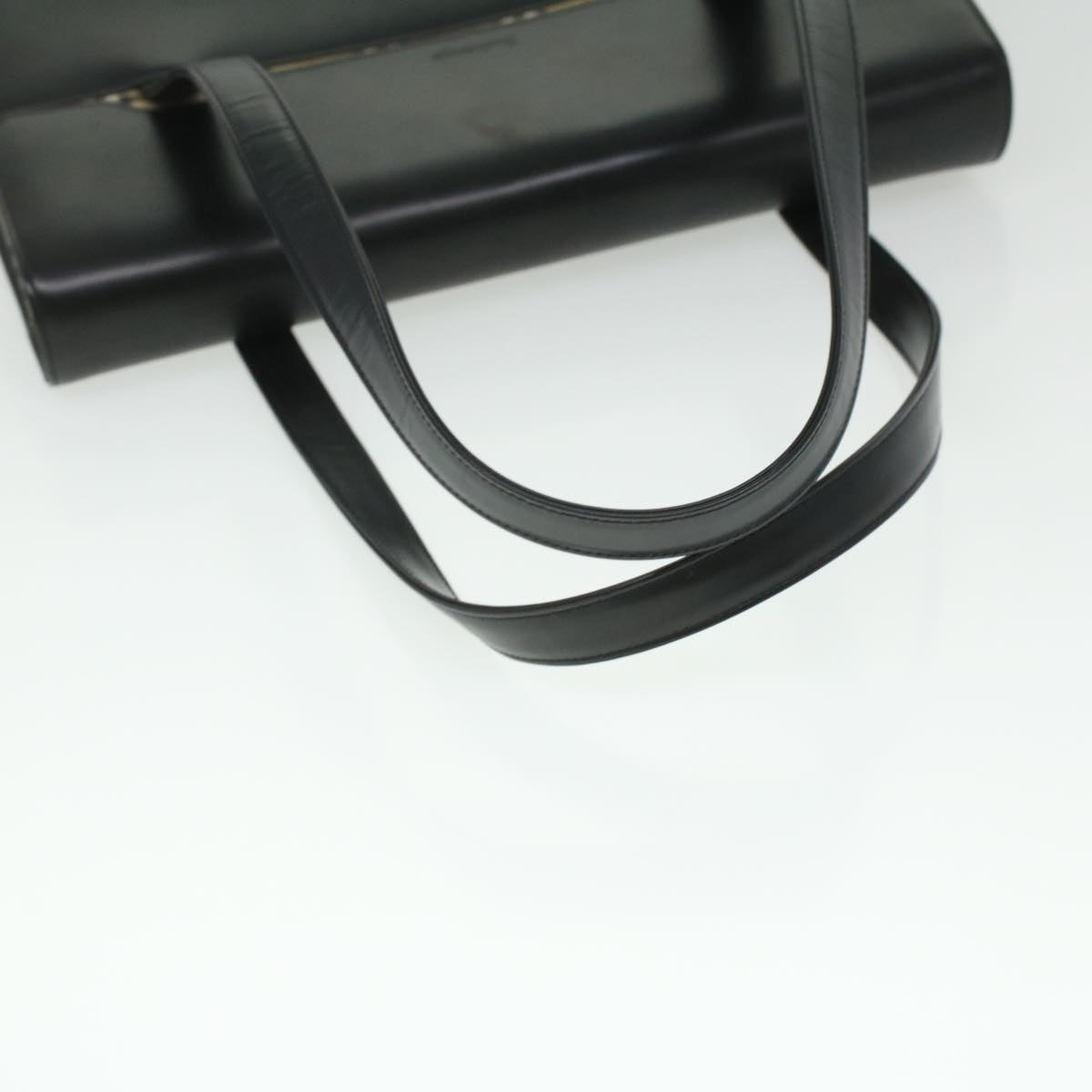 BurberrySs Shoulder Bag Leather Black Auth 36689