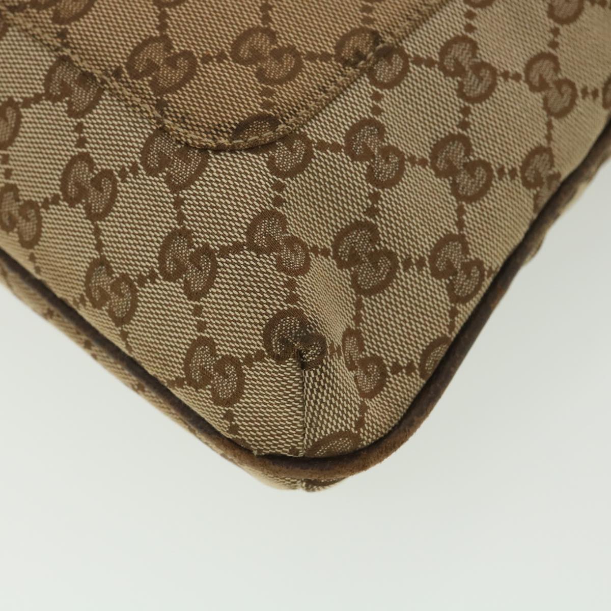 GUCCI GG Canvas Shoulder Bag Beige 122791  38436