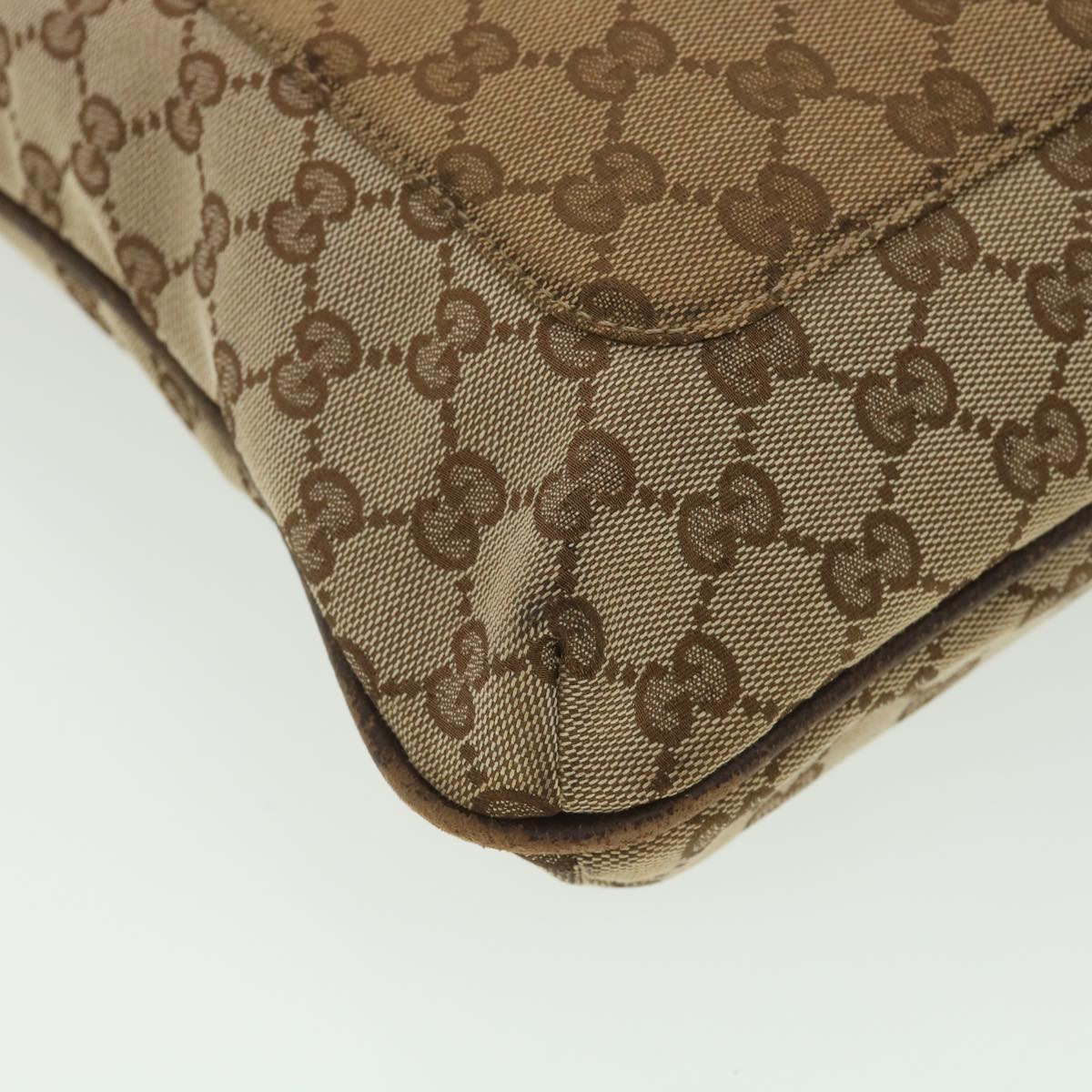 GUCCI GG Canvas Shoulder Bag Beige 122791  38436