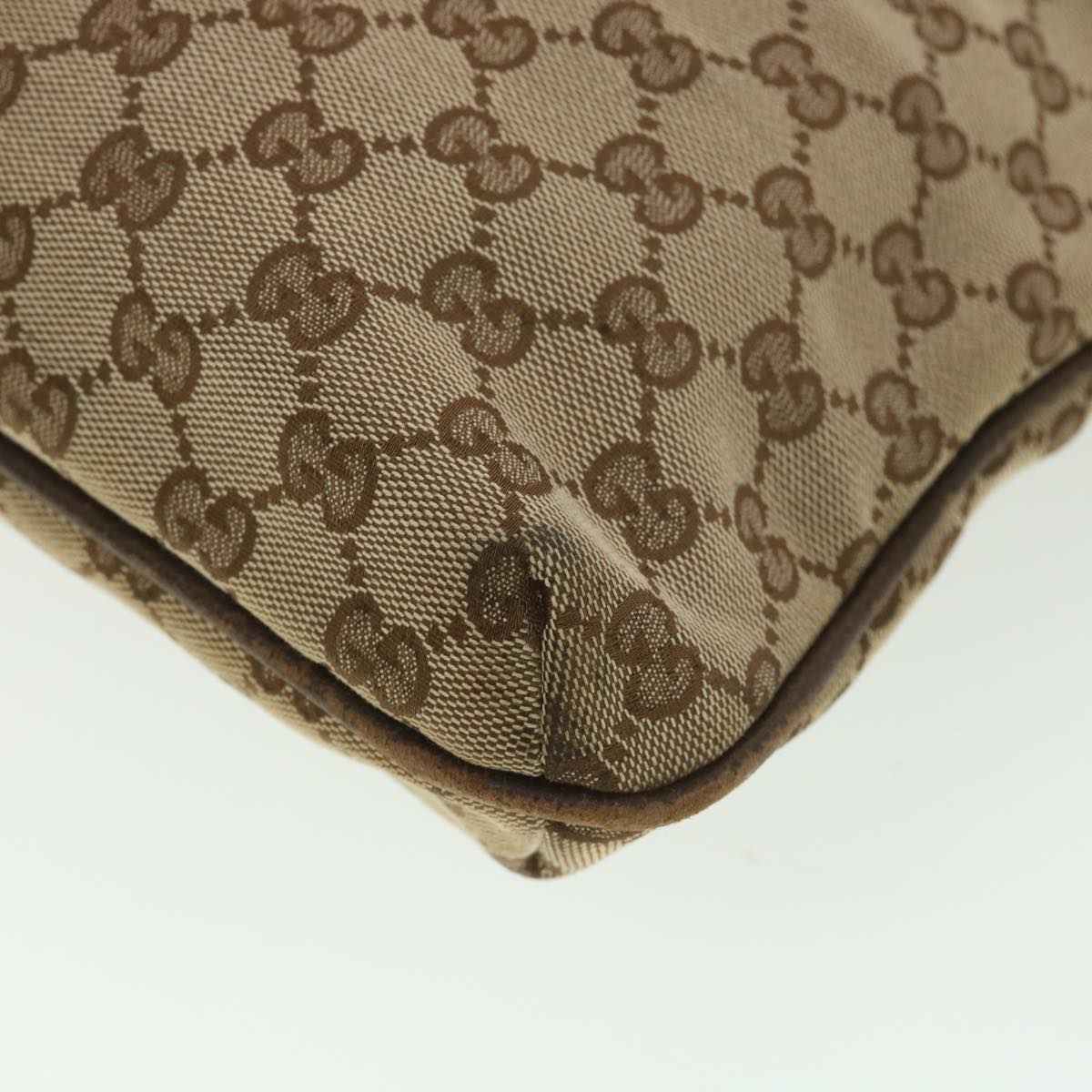 GUCCI GG Canvas Shoulder Bag Beige 122791  38436