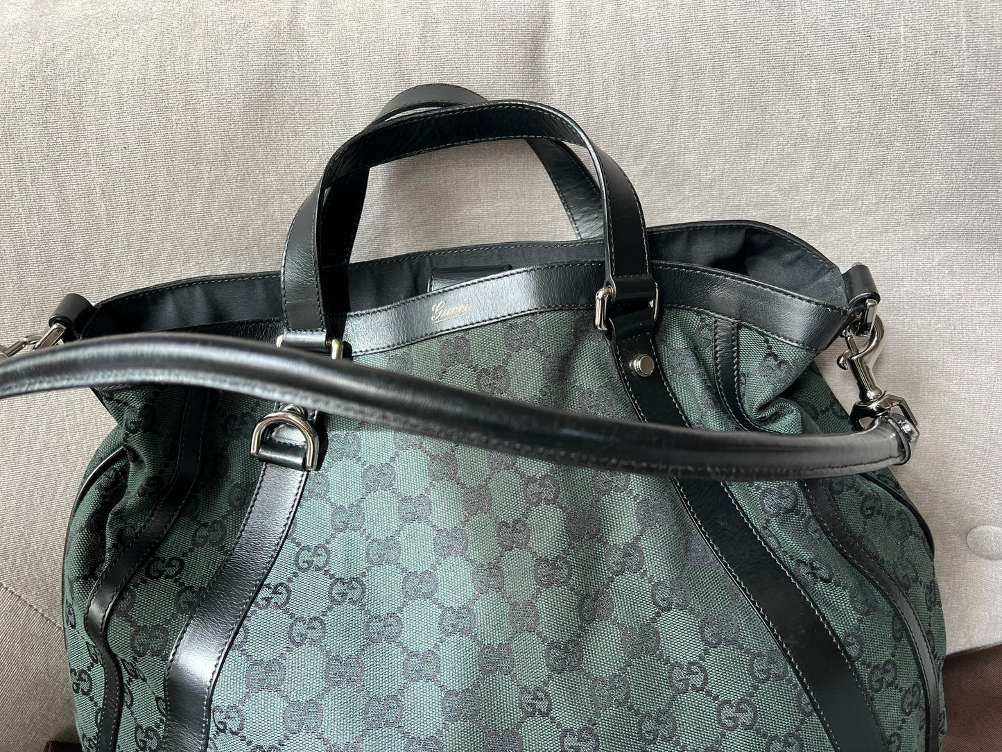 Gucci Abbey Convertible GG Canvas Tote