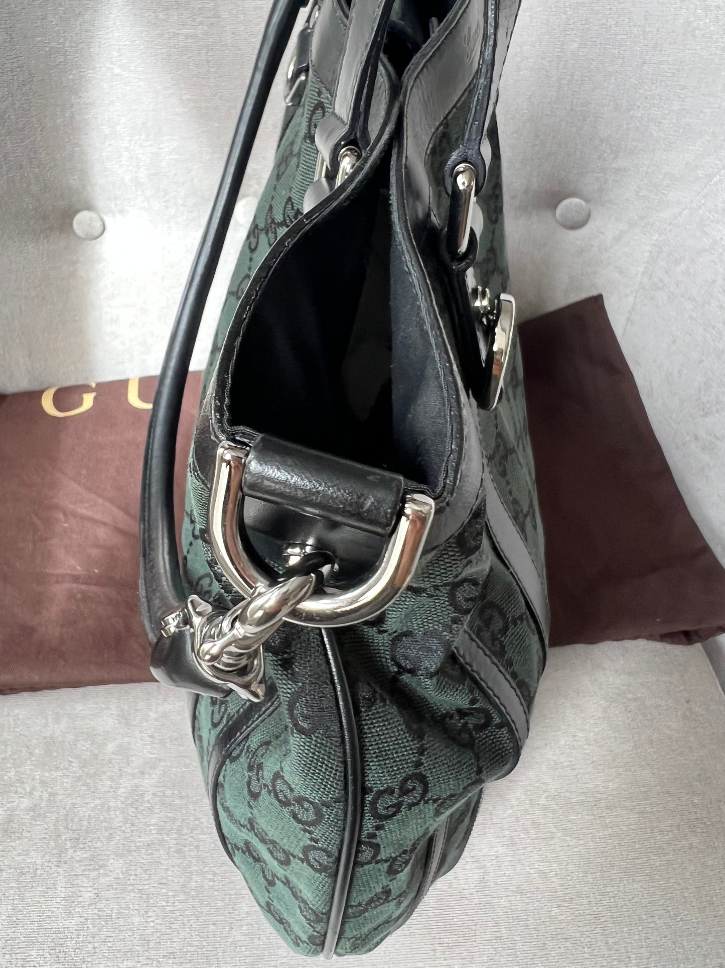 Gucci Abbey Convertible GG Canvas Tote