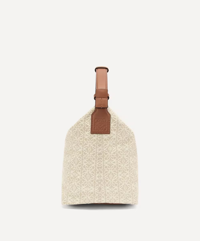 LOEWE Small Cubi Anagram Jacquard Canvas Shoulder Bag