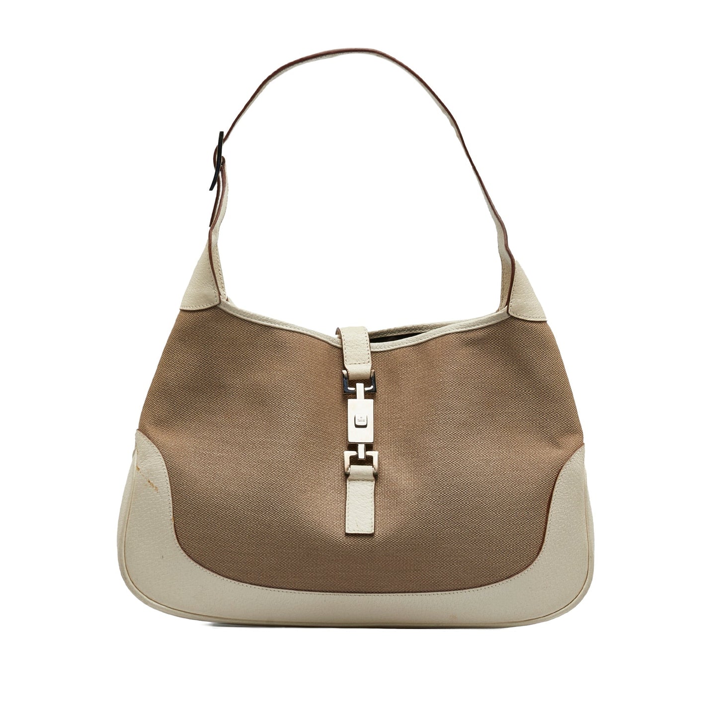 GUCCI Jackie Canvas Shoulder Bag