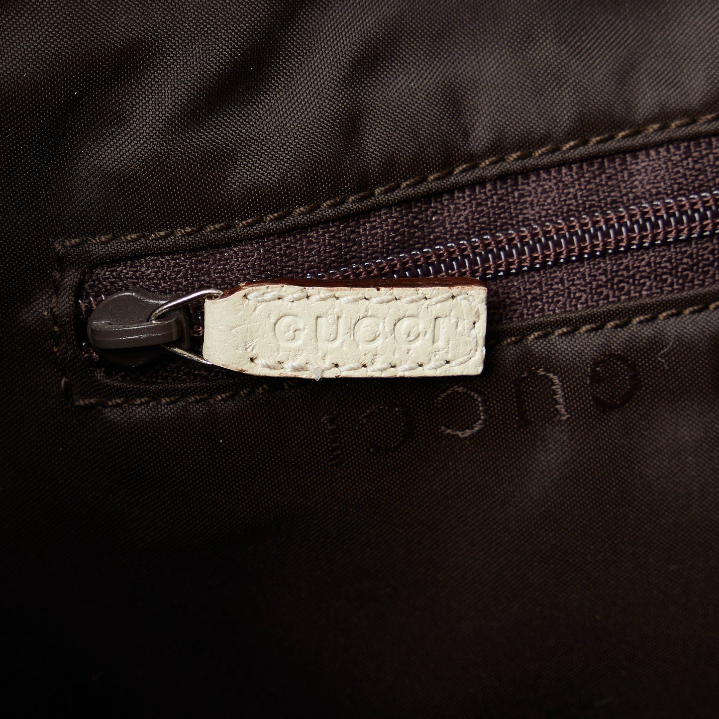 GUCCI Jackie Canvas Shoulder Bag