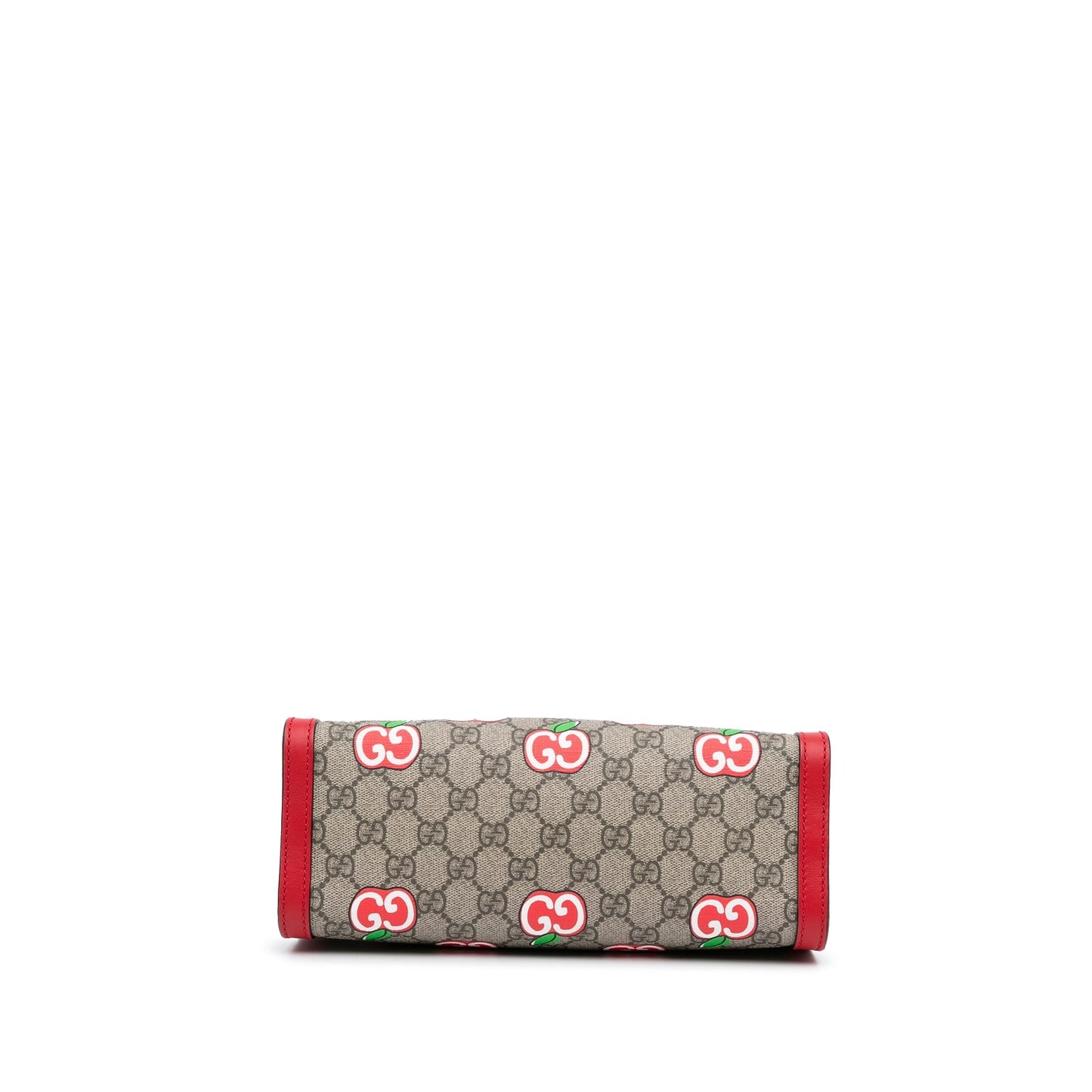 Brown Gucci GG Supreme Apple Padlock Tote