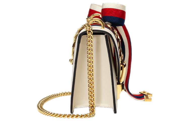 (WMNS) GUCCI Sylvie Series Leather Single-Shoulder Bag MIni-Size White 431666-CVLEG-8605