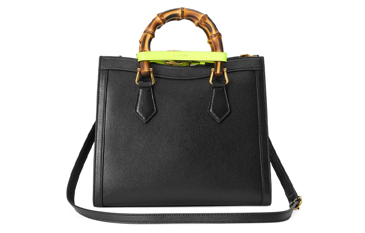 (WMNS) GUCCI Leather Diana Bamboo Knot Single-Shoulder Bag Small Black 660195-17QDT-1175