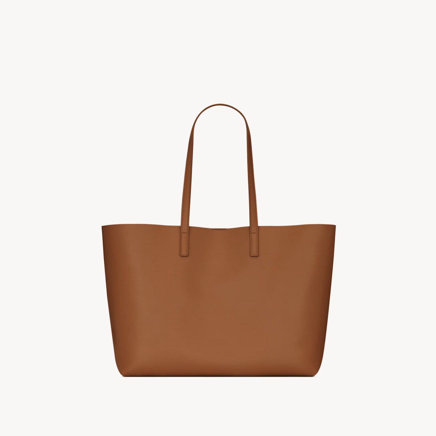 Saint Laurent Large East/West Tote Bag in Brick Leather – Cassandre Charm