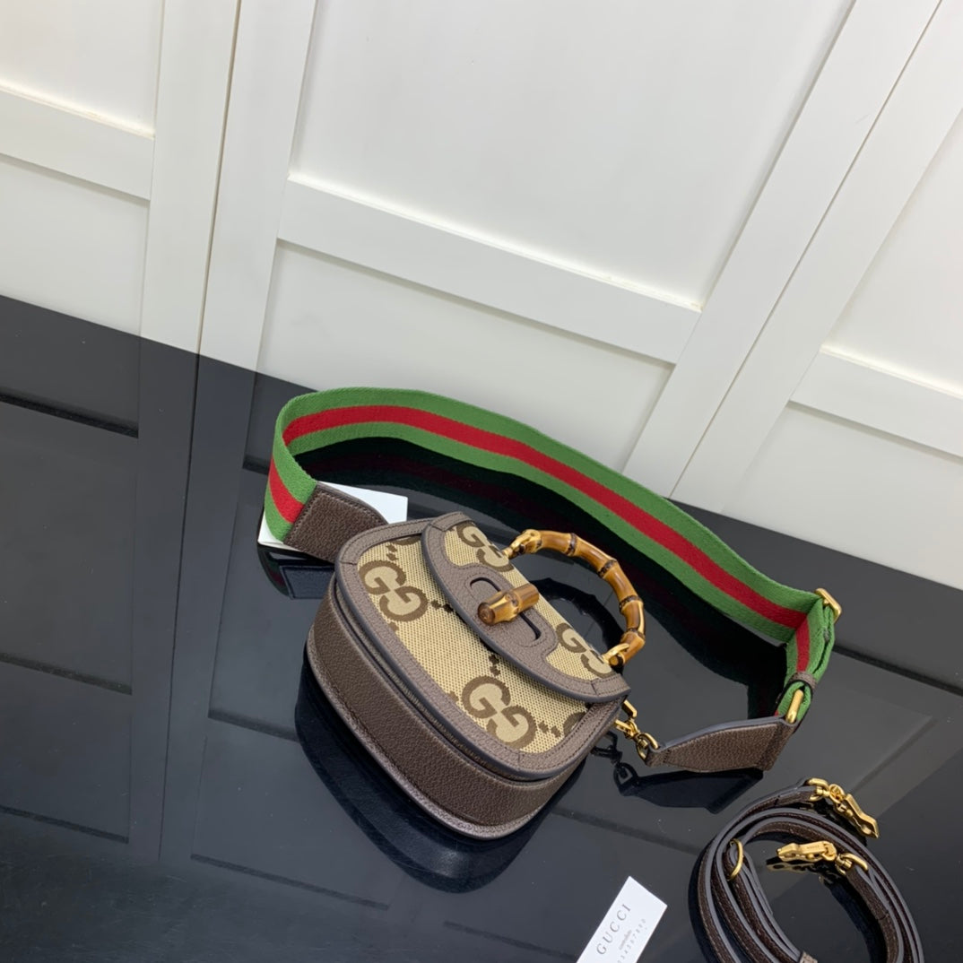 BOLSA GUCCI BAMBOO 1947 PEQUENA