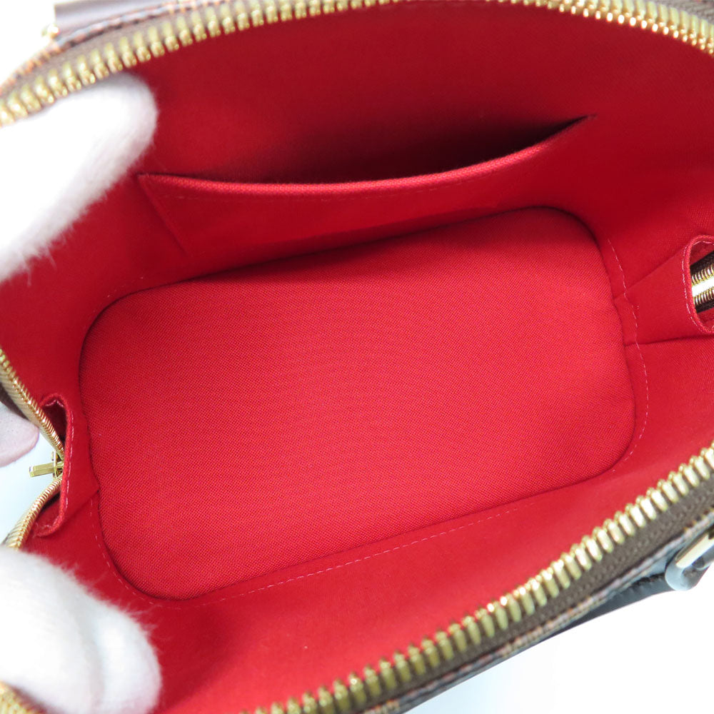 Louis Vuitton ALMA BB N41221 Damier Evene HandBag 2WAY Shoulder Bag Crossbody Brown G Gold  Padlock Lugg  Key Leather