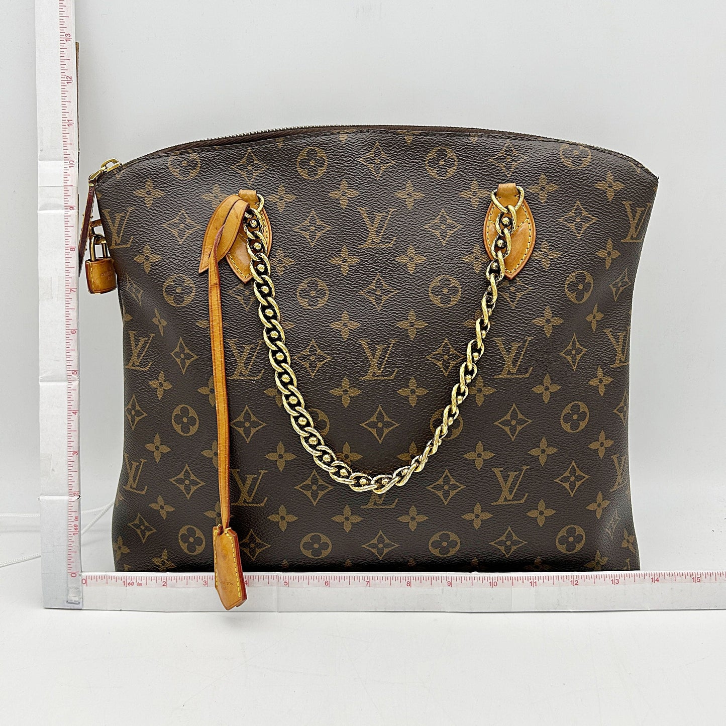 Louis Vuitton Monogram Lockit Chain MM - Brown Totes, Handbags LA3643