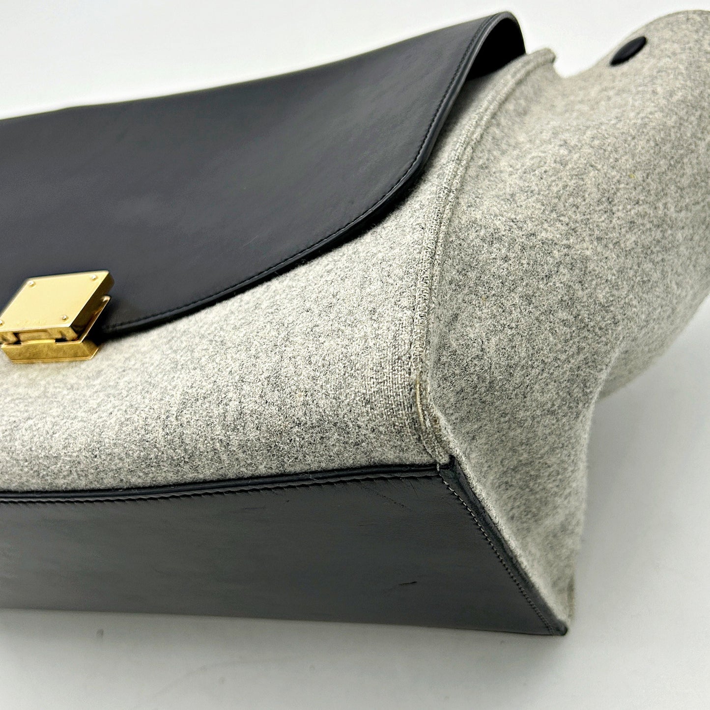 Celine Medium Felt Trapeze Bag - Grey Totes, Handbags LA18532