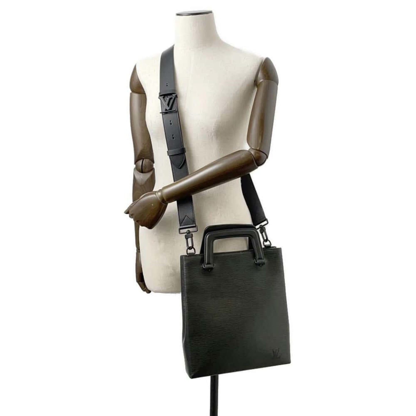 Louis Vuitton  Noir Epi Leather Handbag Shoulder Bag