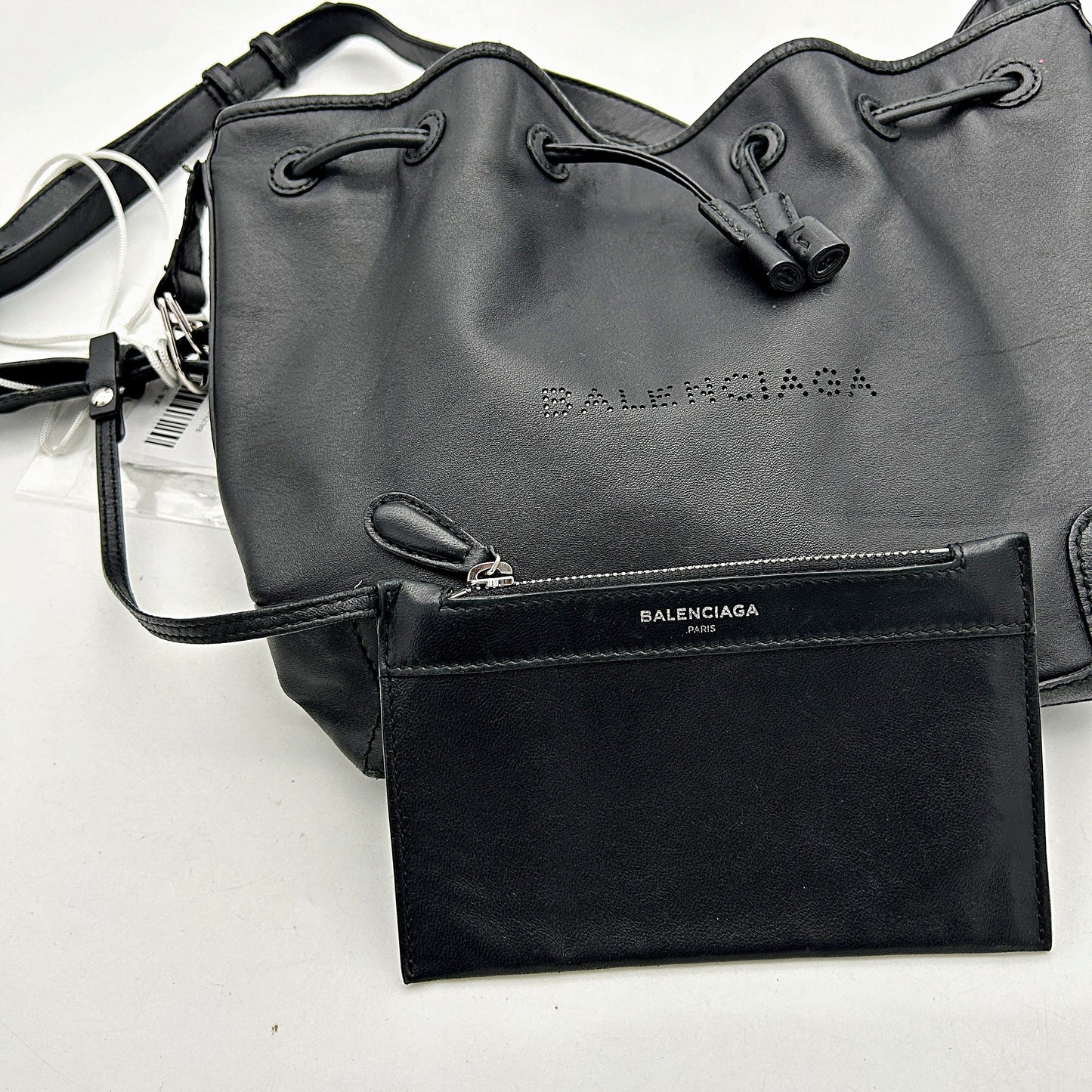 Balenciaga Leather Bucket Bag - Black Bucket Bags, Handbags LA30146