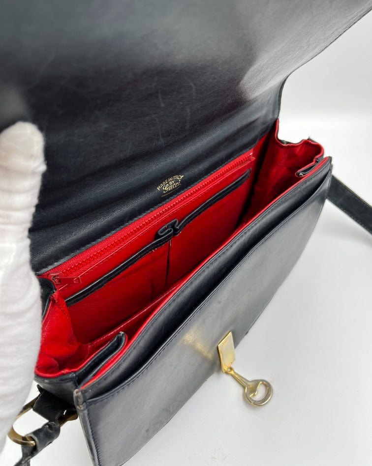 Vintage Gucci Canvas Crossbody Bag