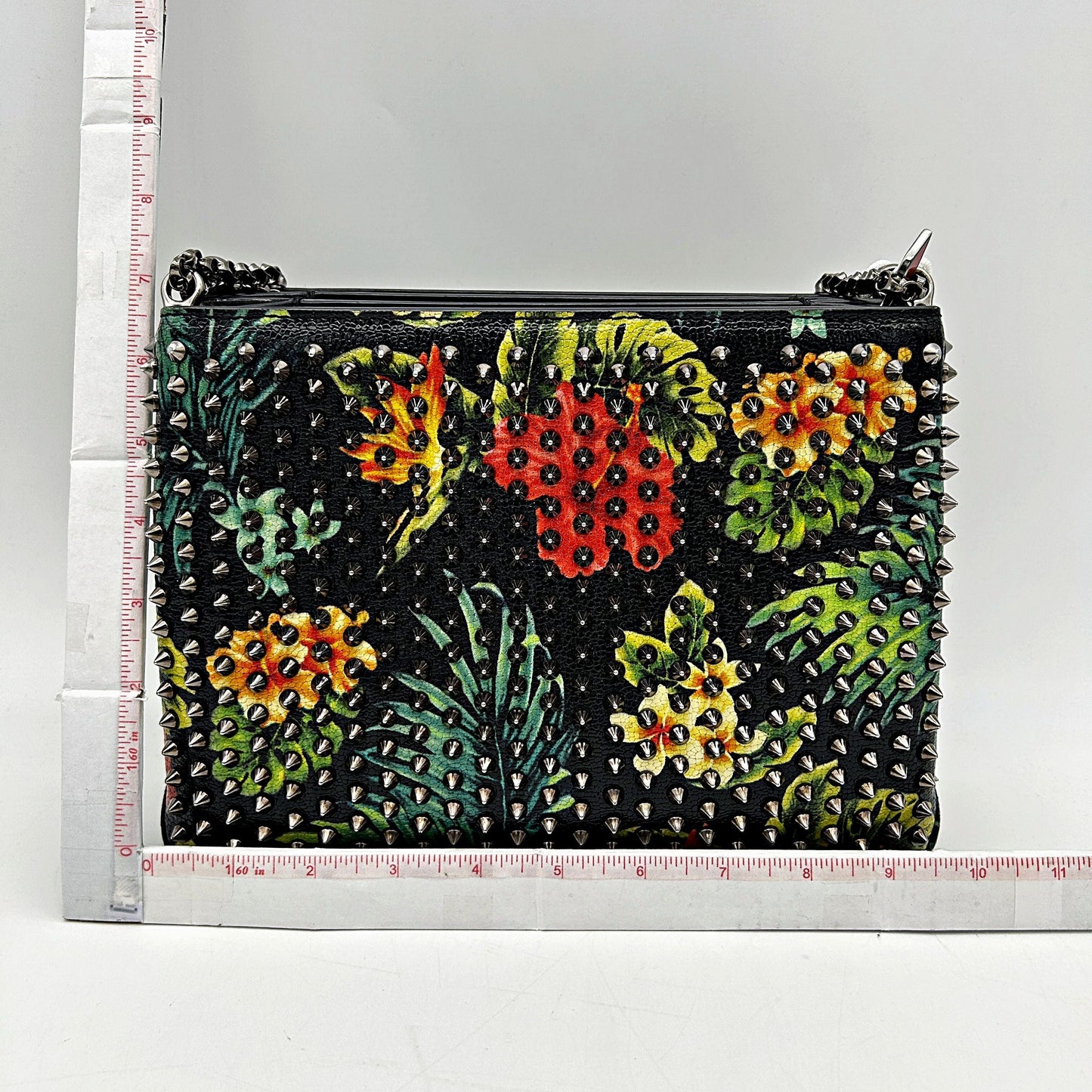 Multicolor Christian Louboutin Triloubi Large Triple-Gusset Spiked Shoulder Bag LA12265