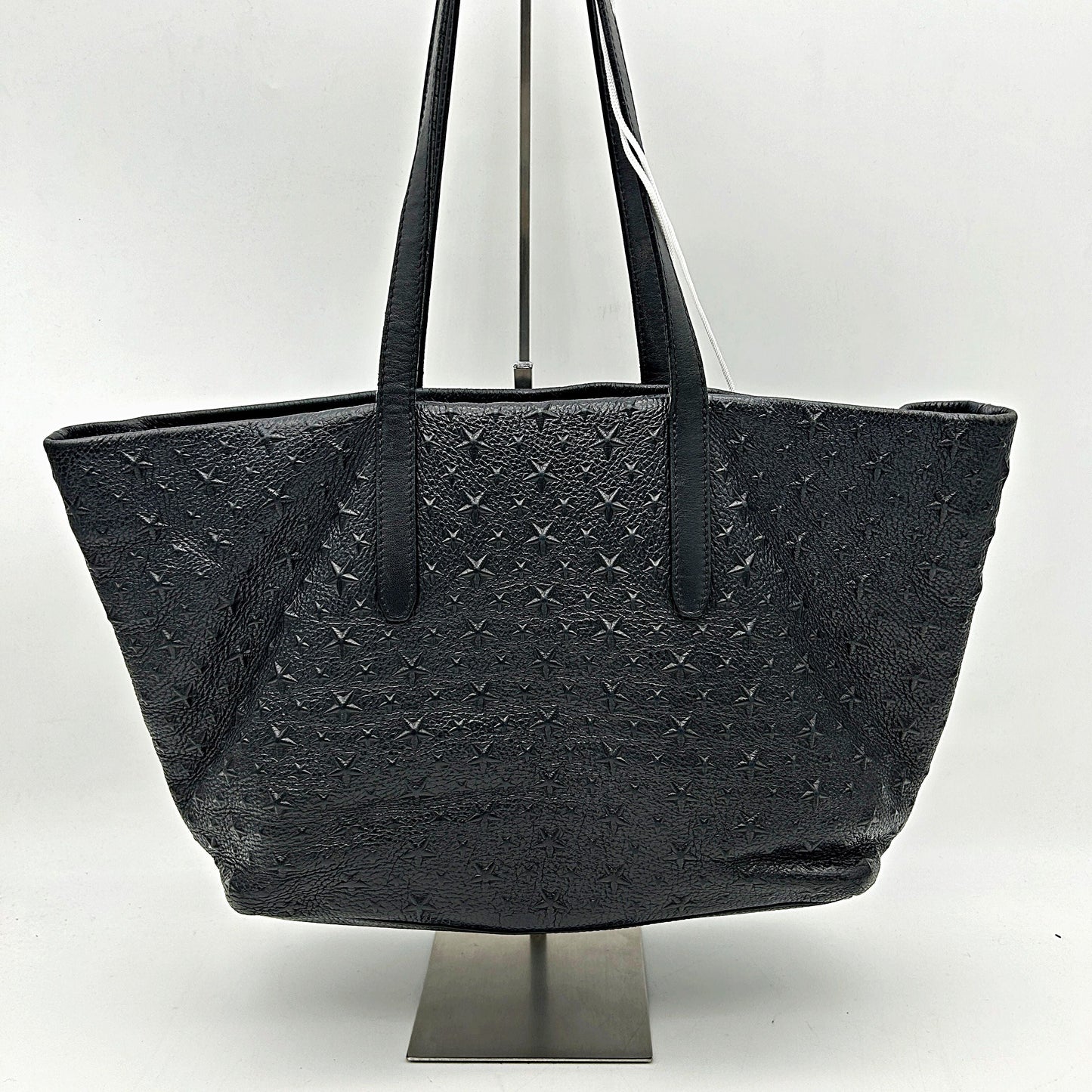 Jimmy Choo | Bags | Jimmy Choo Leopard Shoulder Bag In Black Leather Pony LA20482