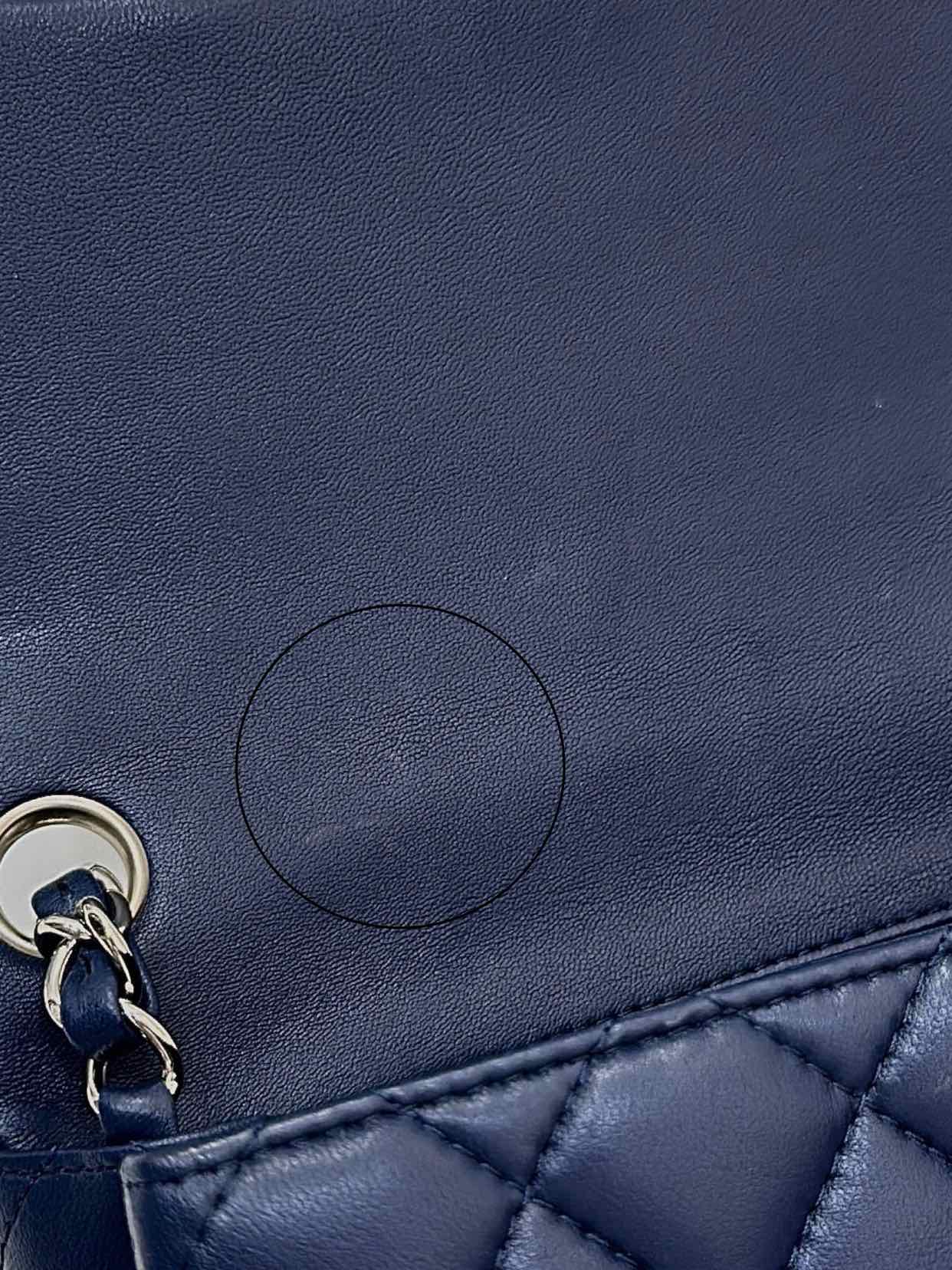 CHANEL Square Flap Navy Blue Quilted Shoulder Bag