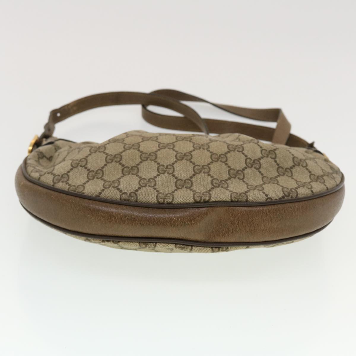GUCCI GG Canvas Shoulder Bag PVC Leather Beige 41.02.058  43239