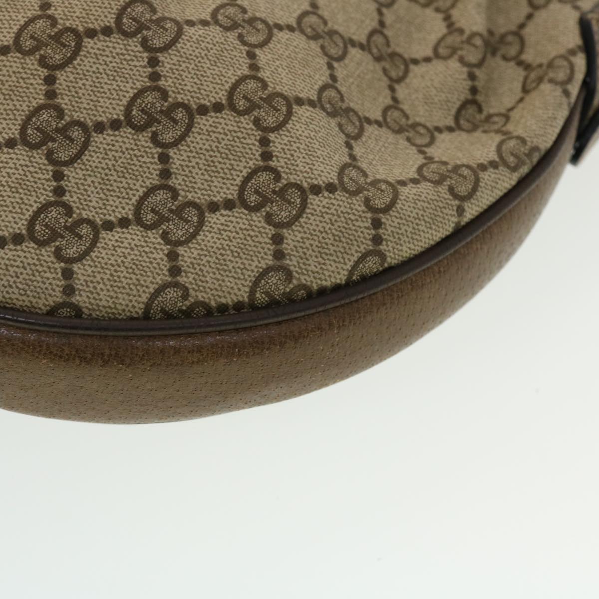 GUCCI GG Canvas Shoulder Bag PVC Leather Beige 41.02.058  43239