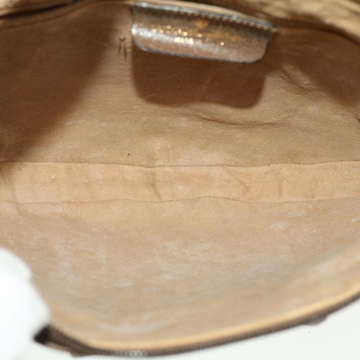 GUCCI GG Canvas Shoulder Bag PVC Leather Beige 41.02.058  43239