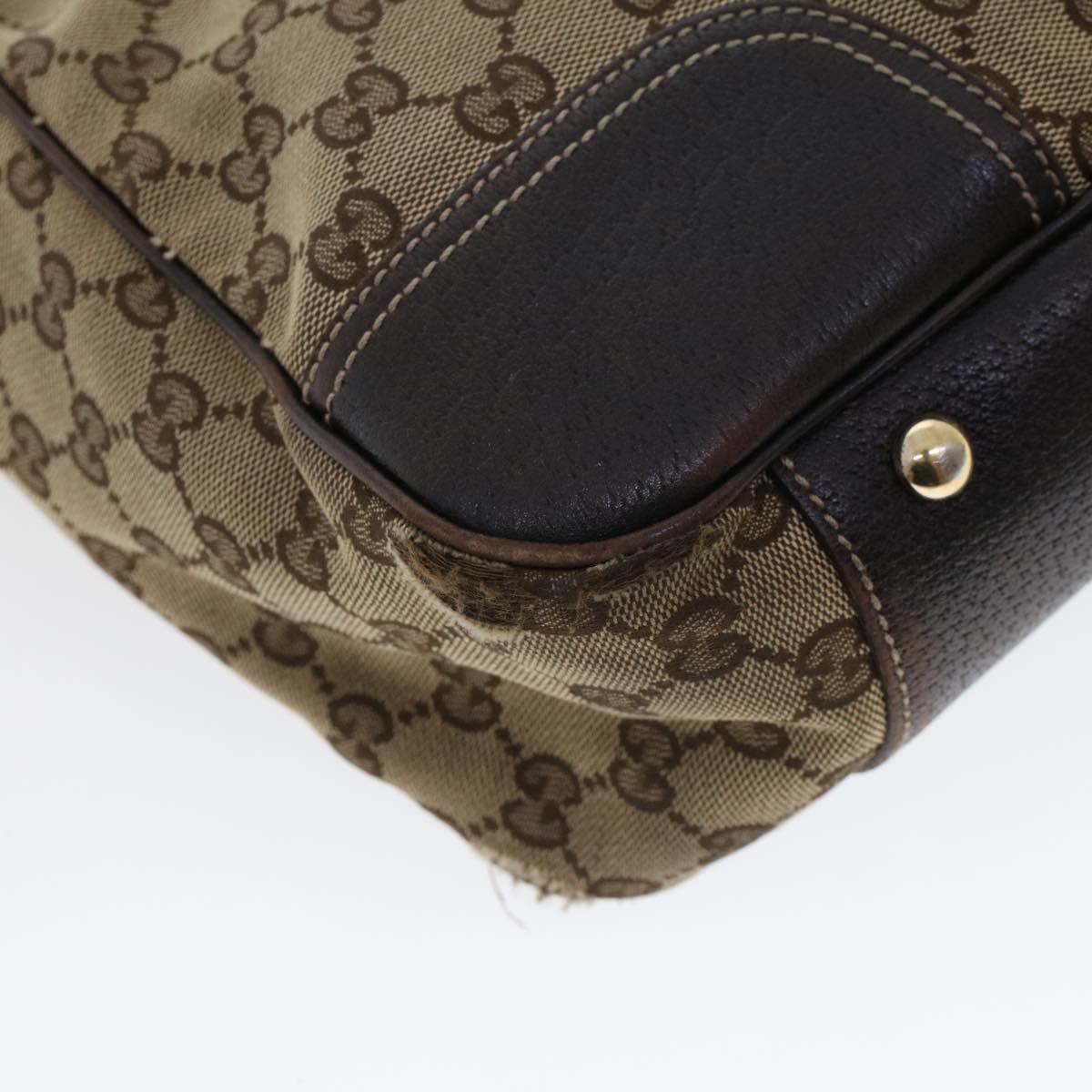 GUCCI GG Canvas Web Sherry Line Shoulder Bag Beige Red Green 163805  43883