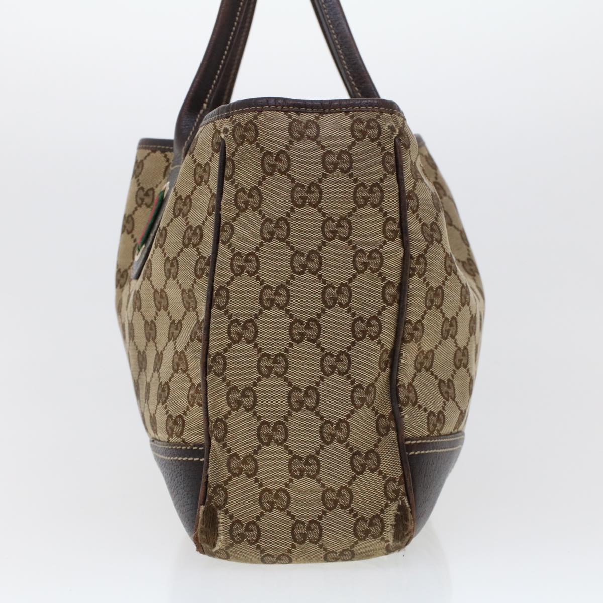 GUCCI GG Canvas Web Sherry Line Shoulder Bag Beige Red Green 163805  43883