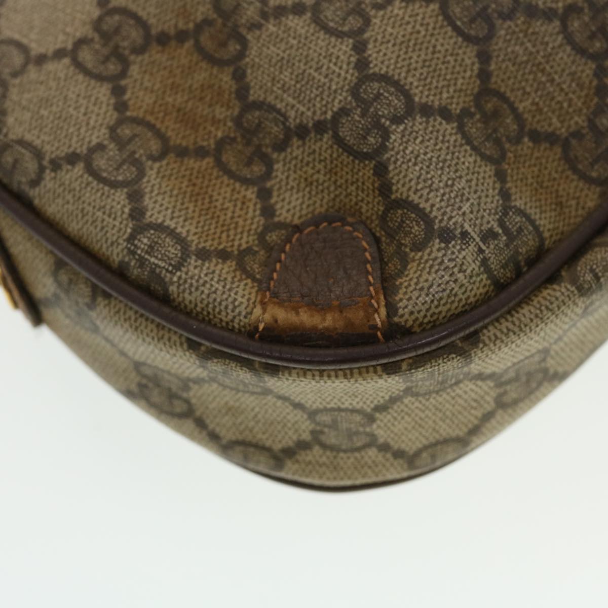GUCCI GG Canvas Web Sherry Line Shoulder Bag Beige Red Green  43903