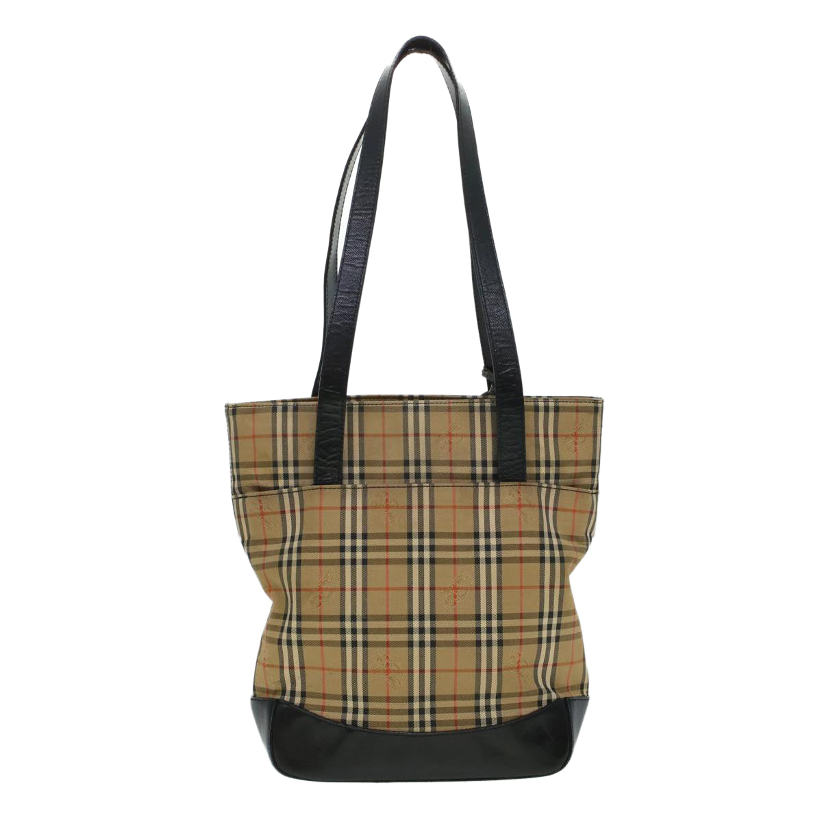 Burberry Shoulder Bag PVC Leather Beige Brown Auth 44154
