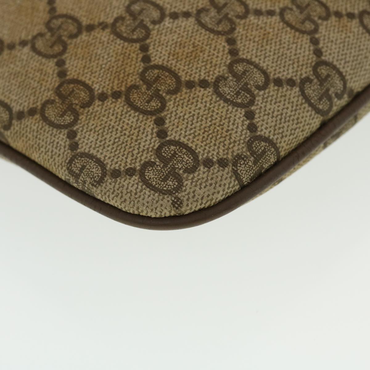 GUCCI GG Canvas Web Sherry Line Shoulder Bag Beige Red 904.02.047  44304