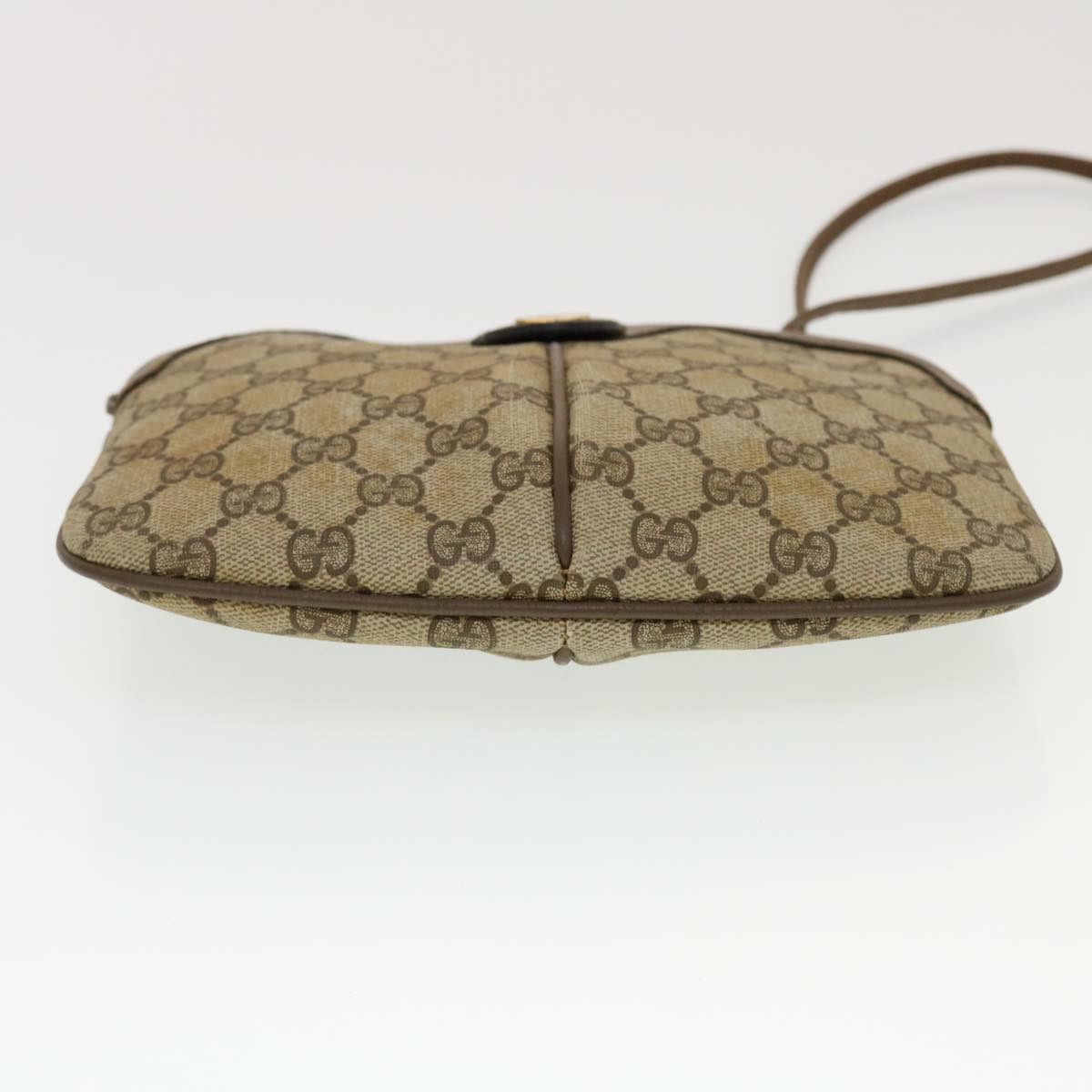 GUCCI GG Canvas Web Sherry Line Shoulder Bag Beige Red 904.02.047  44304