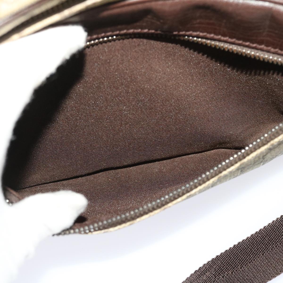 GUCCI GG Canvas Shoulder Bag PVC Leather Beige 114531  45947